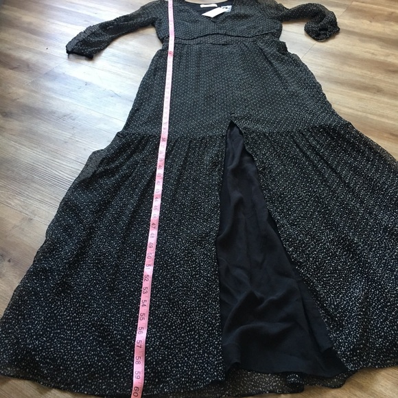 NWT ba&sh Robe Despina Dress Noire M/8 - Picture 13 of 15